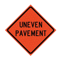 36" Super Bright Reflective Roll-Up Sign (Uneven Pavement)