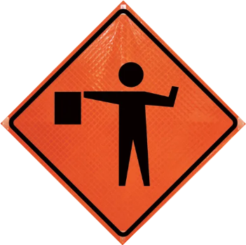 36" Super Bright Roll-Up Sign