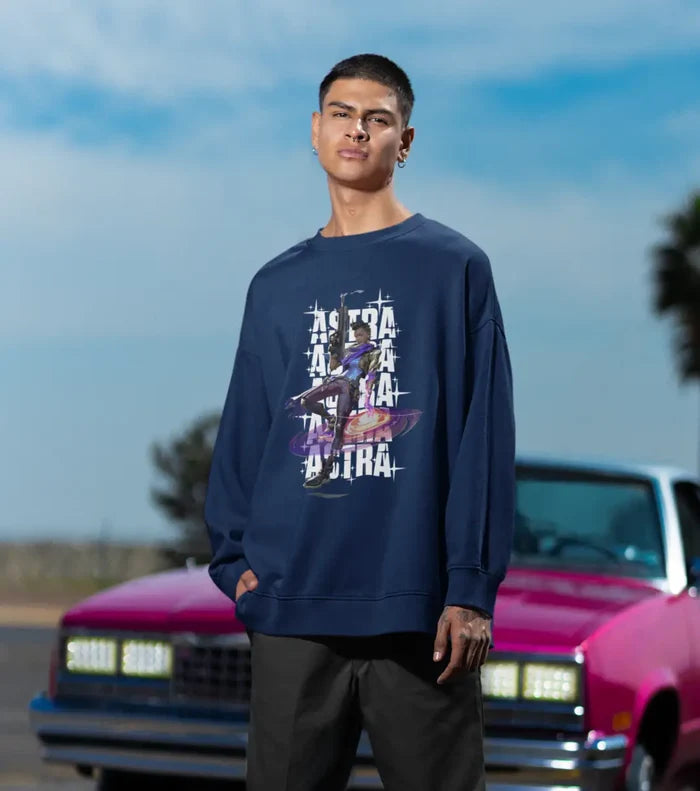 Astra Cosmic Flow Sweatshirt – Valorant Edition - Black / Oversized / XS - Valorant
