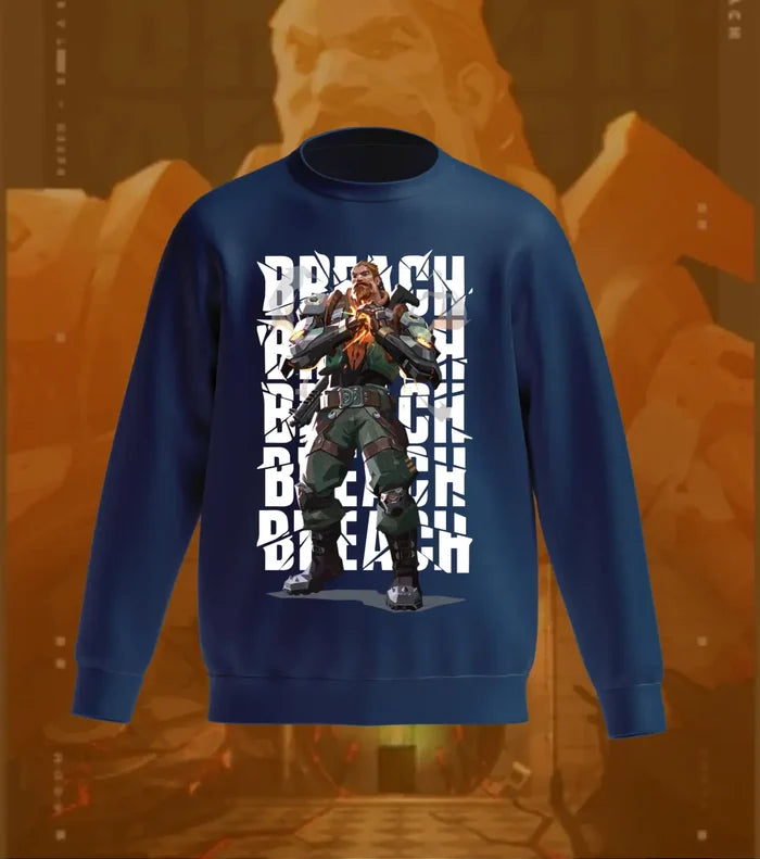 Breach Aftershock Sweatshirt – Valorant Edition - Navy / Regular / XS - Valorant