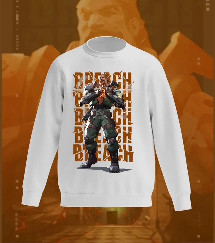 Breach Aftershock Sweatshirt – Valorant Edition - Gray / Regular / XS - Valorant
