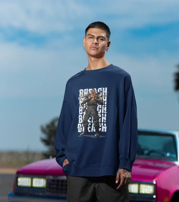 Breach Aftershock Sweatshirt – Valorant Edition - Black / Oversized / XS - Valorant