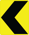 Chevron Alignment - W1-8 - 30" x 36"