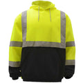 Class 3 Hi-Vis Hooded Pullover Sweatshirt w/ Black Bottom