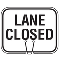 Cone Sign – Lane Closed (Single-Sided, Engineer Grade Reflective)