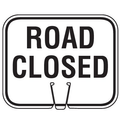 Cone Sign – Road Closed (Single-Sided, Engineer Grade Reflective)