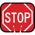 Cone Sign – STOP (Single-Sided, Engineer Grade Reflective)