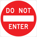 Do Not Enter - R5-1 - 24" x 24", Hi-Intensity