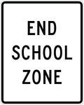 End School Zone - S5-2 - 30" x 24"