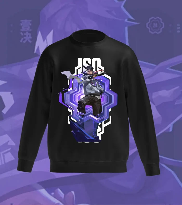 Iso Fragmented Realm Sweatshirt – Valorant Edition - Black / Regular / XS - Valorant