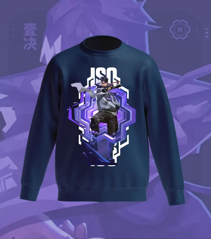 Iso Fragmented Realm Sweatshirt – Valorant Edition - Navy / Regular / XS - Valorant