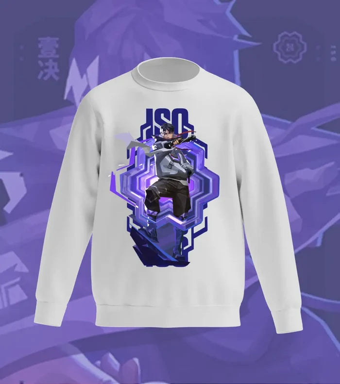 Iso Fragmented Realm Sweatshirt – Valorant Edition - Gray / Regular / XS - Valorant
