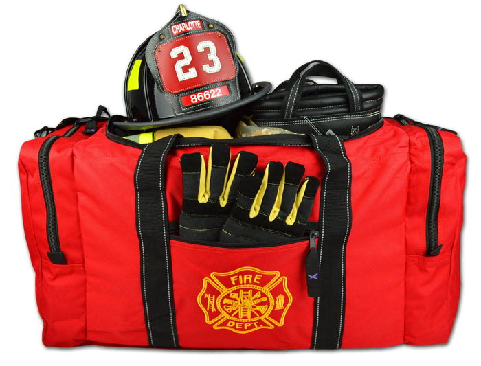 Lightning X Value Step-In Turnout Gear Bag – Side Pockets & Shoulder Strap, Red