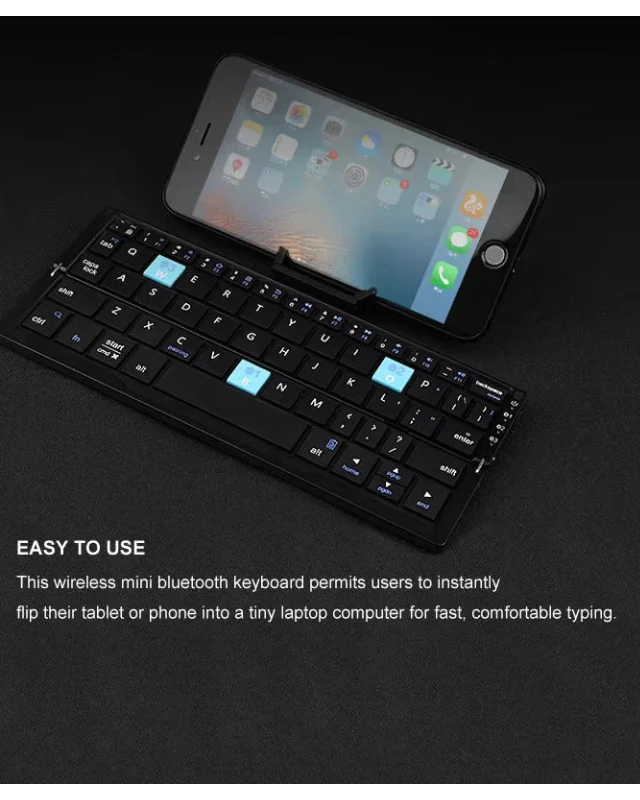 Mini Folding Bluetooth Keypad