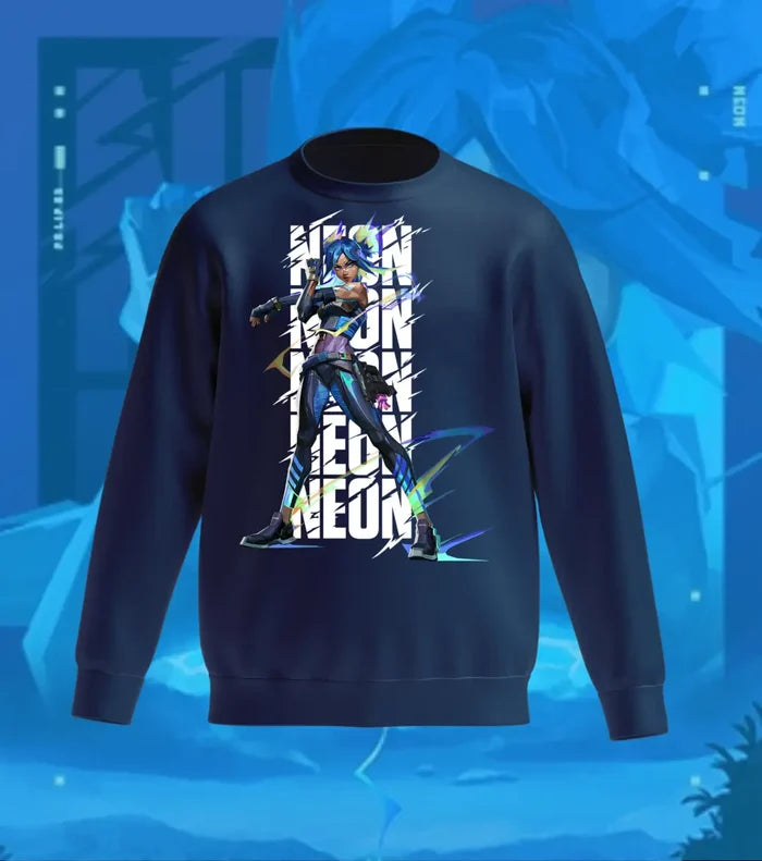 Neon Overdrive Sweatshirt – Valorant Edition - Navy / Regular / XS - Valorant