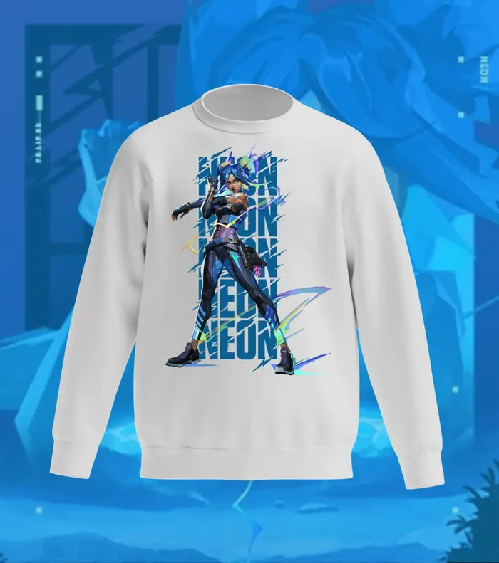 Neon Overdrive Sweatshirt – Valorant Edition - Gray / Regular / XS - Valorant