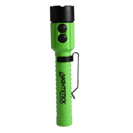 Nightstick LED Flashlight with Green Laser