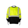 Petra Roc Class 3 Lime Black-Bottom Hi-Vis Crew Neck Sweatshirt