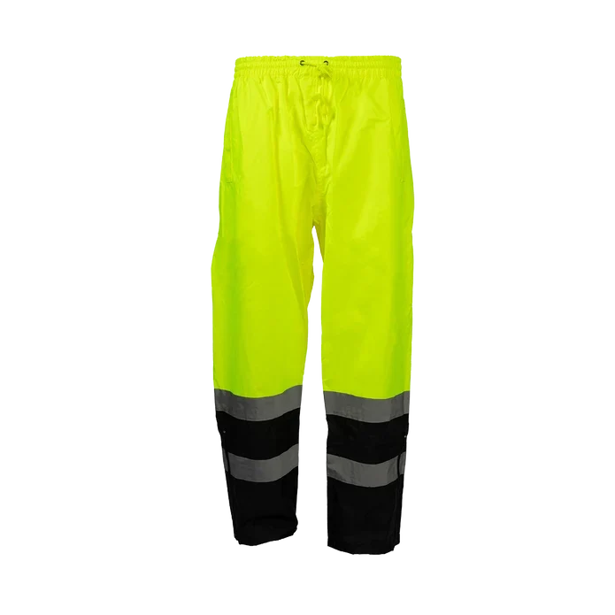 Petra Roc Class E Hi-Vis Black-Bottom Waterproof Rain Pants