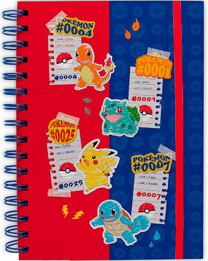 Pokémon Notebook Spirale (A5) - Blue & Red Partners