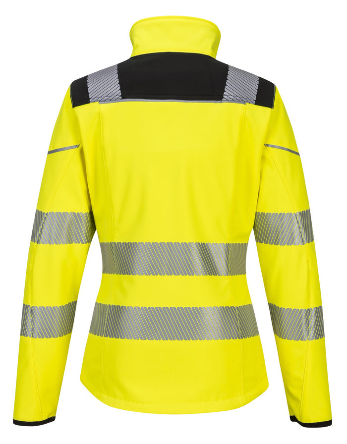 PW3 Hi-Vis Women's Softshell Jacket | Class 2 | ANSI/ISEA 107 Type R & P