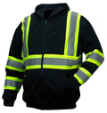 Pyramex Hi-Vis Weather-Resistant Zip-Up Sweatshirt