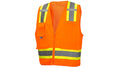 Pyramex RVZ2420 Class 2 Hi-Vis Orange Safety Vest with Zipper