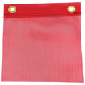 Red Mesh Safety Flag with Grommets – 12" & 18" Options