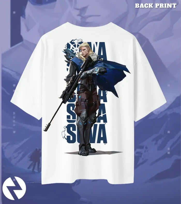 Sova – Hunter’s Focus Valorant Oversized T Shirt | Bold Casual Energy - White / XS / 180GSM - Valorant