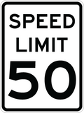 Speed Limit - R2-1 - 18" x 24", Hi-Intensity