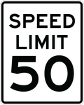 Speed Limit - R2-1 - 24" x 30", Hi-Intensity