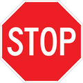 Stop - R1-1 - 30" x 30", Hi-Intensity