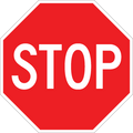 Stop - R1-1 - 36" x 36", Hi-Intensity