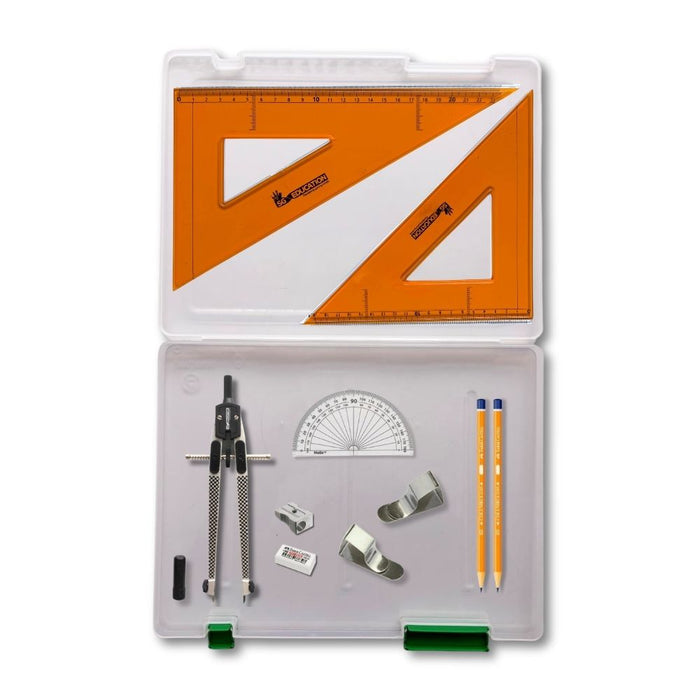 SG Education Tuff Box with Clips & SG Strong Set Square SG Education