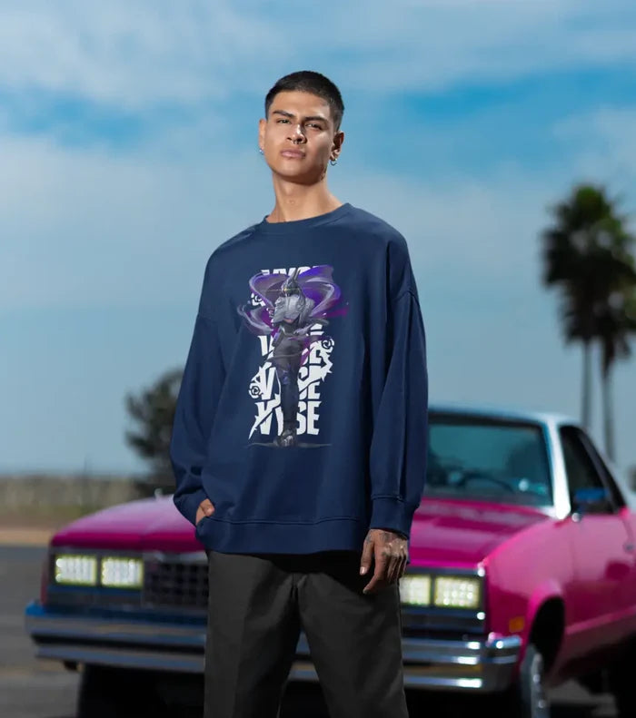 Vyse Shadow Surge Sweatshirt – Valorant Edition - Black / Oversized / XS - Valorant