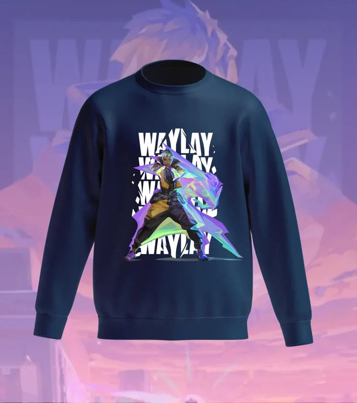Waylay Prism Rush Sweatshirt – Valorant Edition - Navy / Regular / XS - Valorant