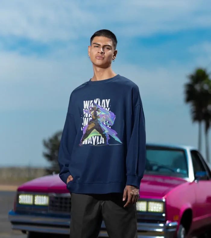 Waylay Prism Rush Sweatshirt – Valorant Edition - Black / Oversized / XS - Valorant