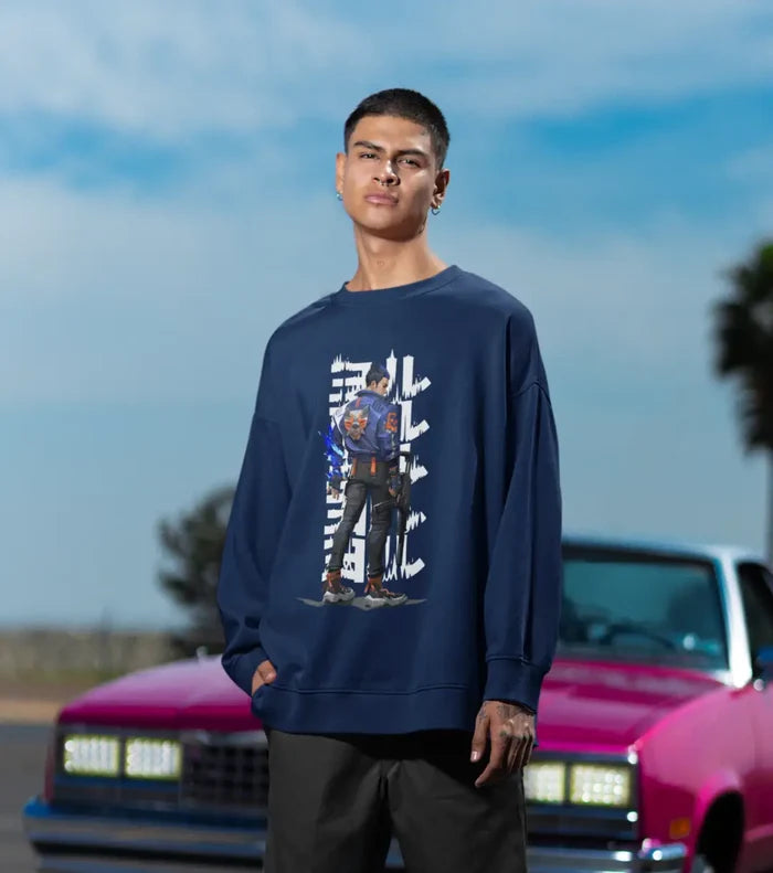 Yoru Riftwalker Sweatshirt – Valorant Edition - Black / Oversized / XS - Valorant